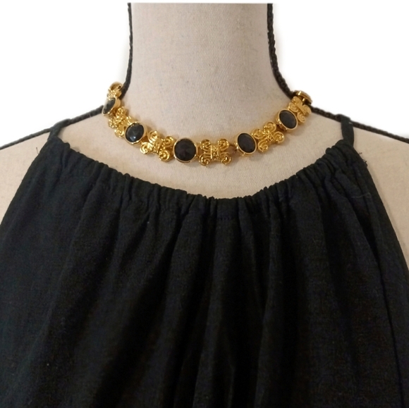 NWT Ava and Viv Black Linen Rayon Halter Women's Dress Size 1X - Picture 4 of 10